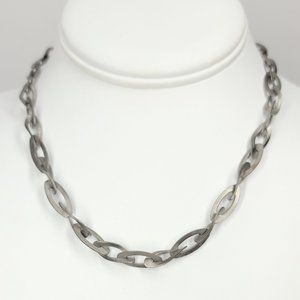 Chic Wavy Oval Links Chain Necklace NEW